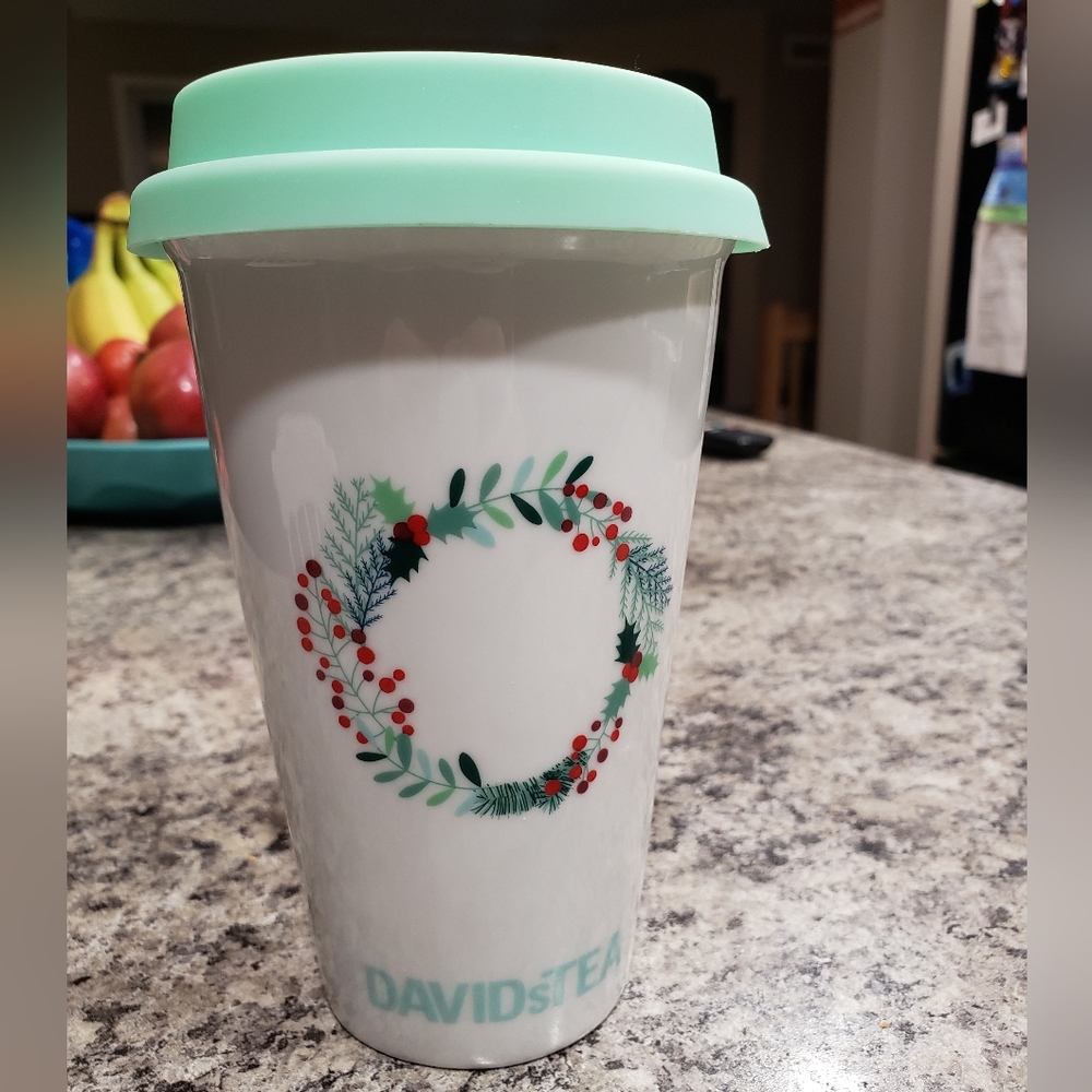 DAVID’S Tea Christmas Travel Tumbler Mug